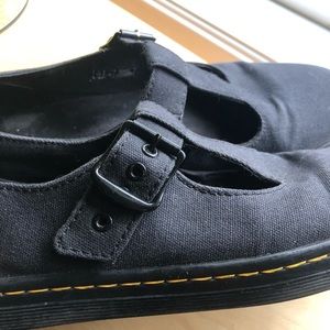 Dr. Martens Woolrich Canvas Mary Janes
